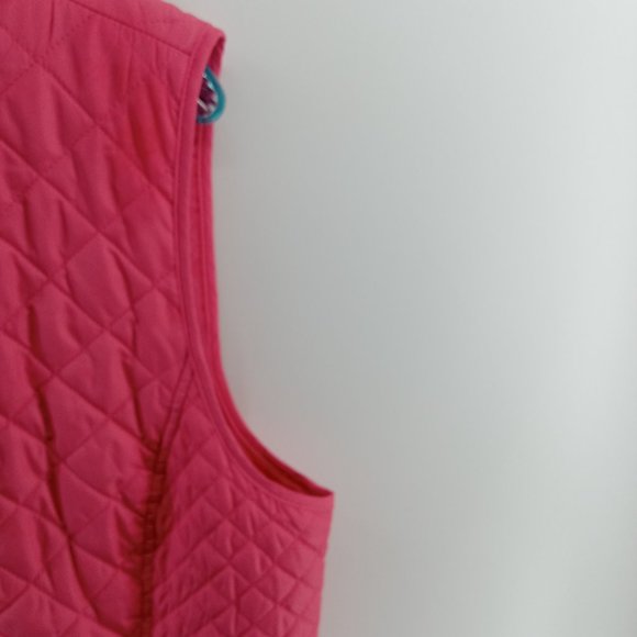 Talbots casual pink full zip pink Vest size large - Picture 5 of 8